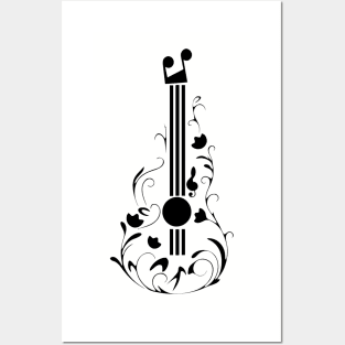 Guitar music play professional Art Posters and Art